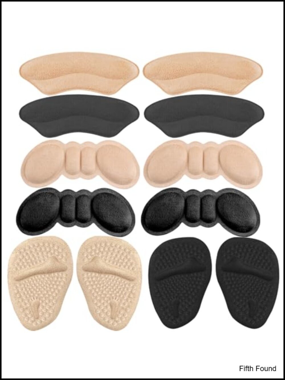 Heel Grips for Women's Shoes, Shoe Inserts, Metatarsal Pads, High Heel Cushions